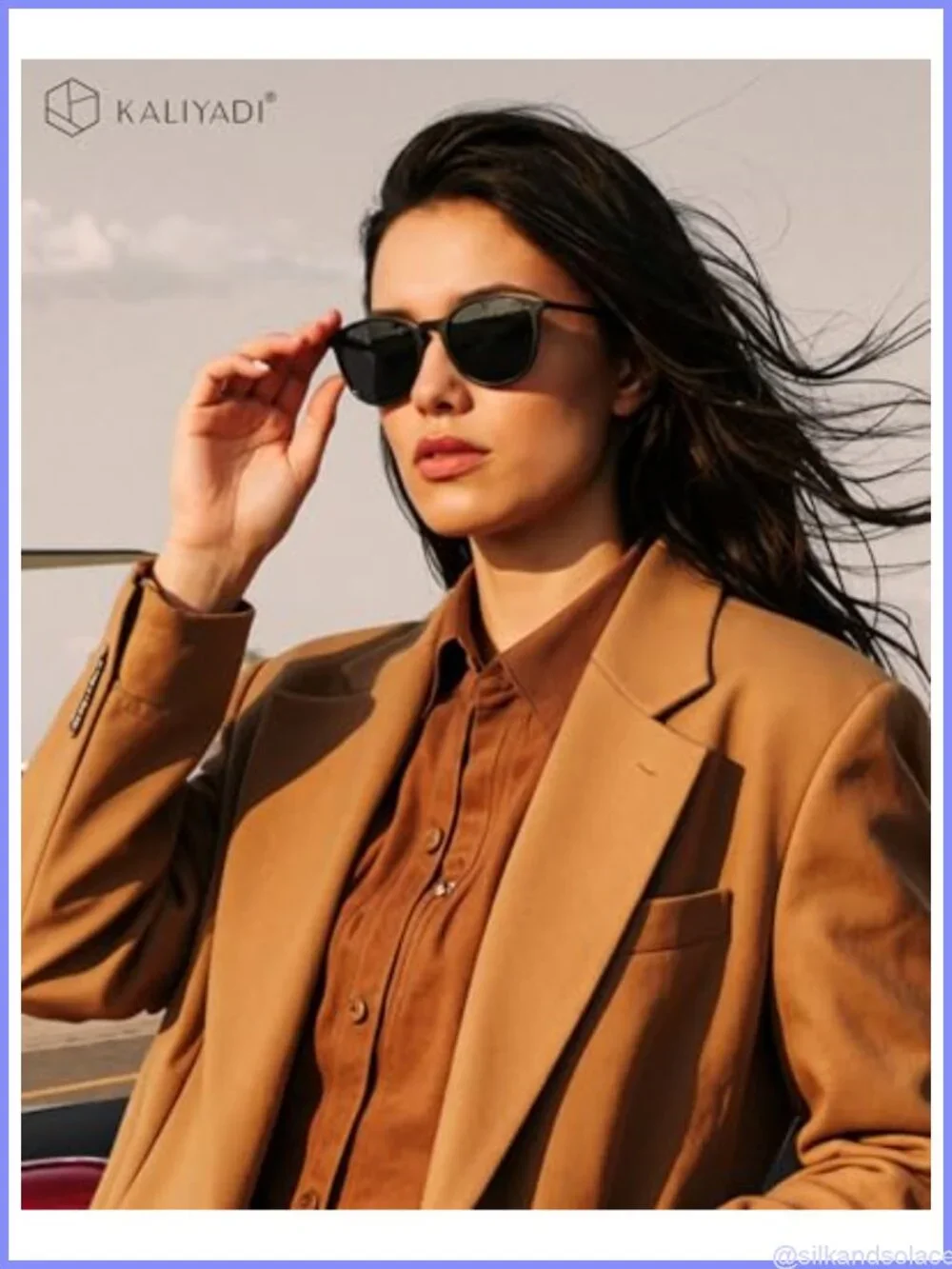 Polarized Round Sunglasses Set UV400 Retro Full Frame